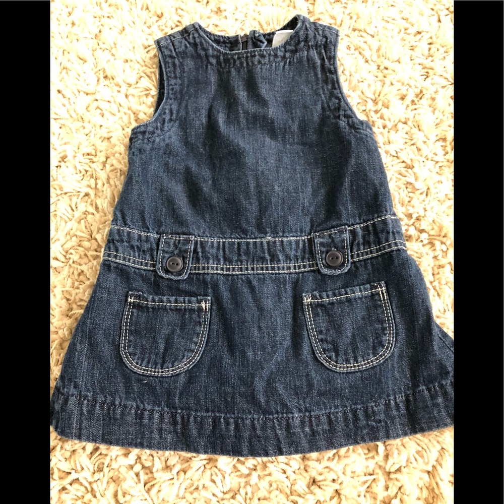 Baby Gap Denim Jumper Dress 12-18 Months
